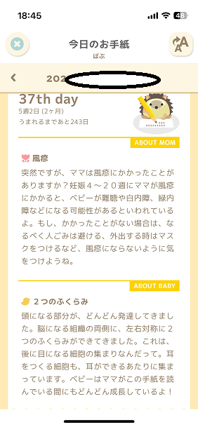 日替わりの手紙