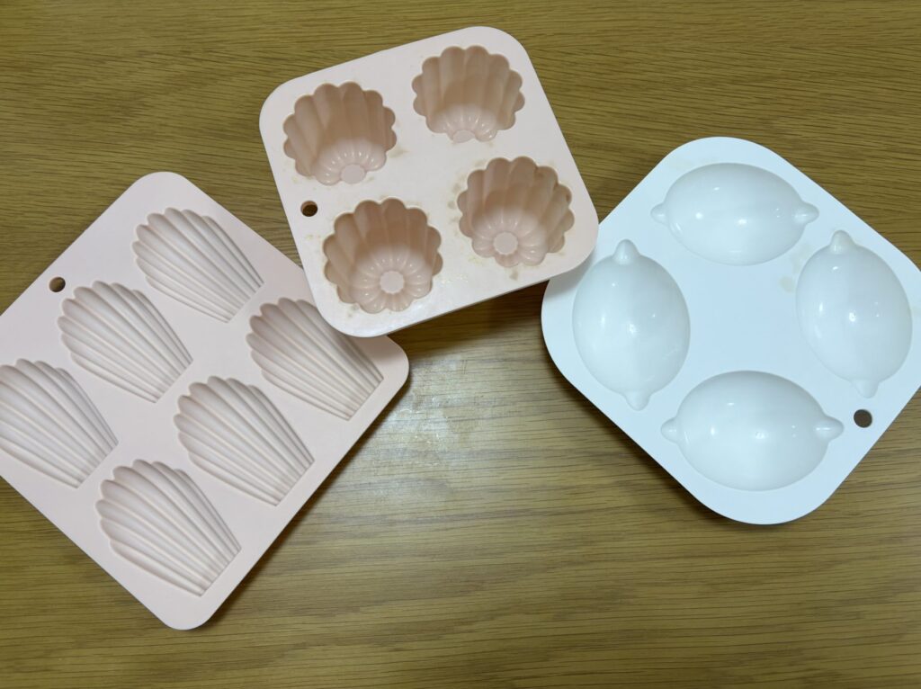 シリコン製のフィナンシェ型・カヌレ型・レモン型